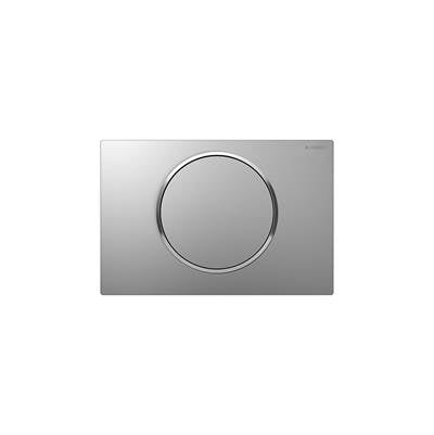 Geberit 115.758.JQ.5- Geberit actuator plate Sigma10 for stop-and-go flush: matt chrome-coated, easy-to-clean coated, bright chrome-plated - FaucetExpress.ca