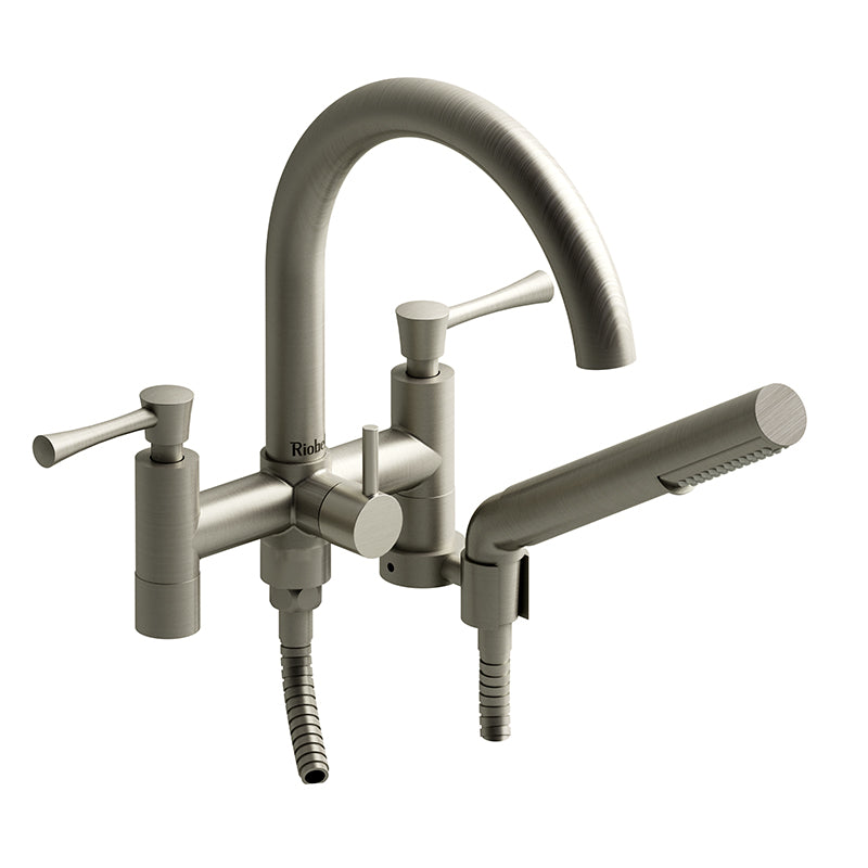 Riobel ED06LBN- 6" tub filler with hand shower | FaucetExpress.ca