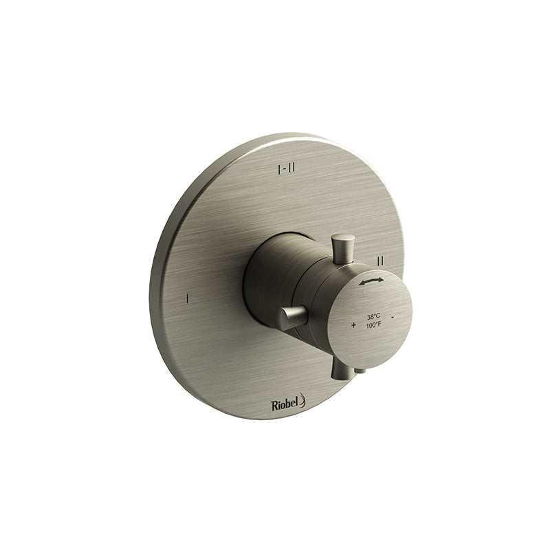 Riobel TEDTM23+BN- 2-way Type T/P (thermostatic/pressure balance) coaxial valve trim | FaucetExpress.ca