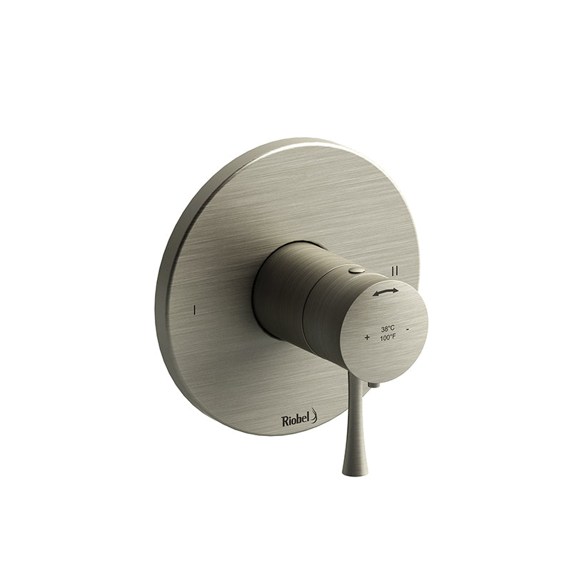 Riobel TEDTM44BN- 2-way no share Type T/P (thermostatic/pressure balance) coaxial valve trim | FaucetExpress.ca