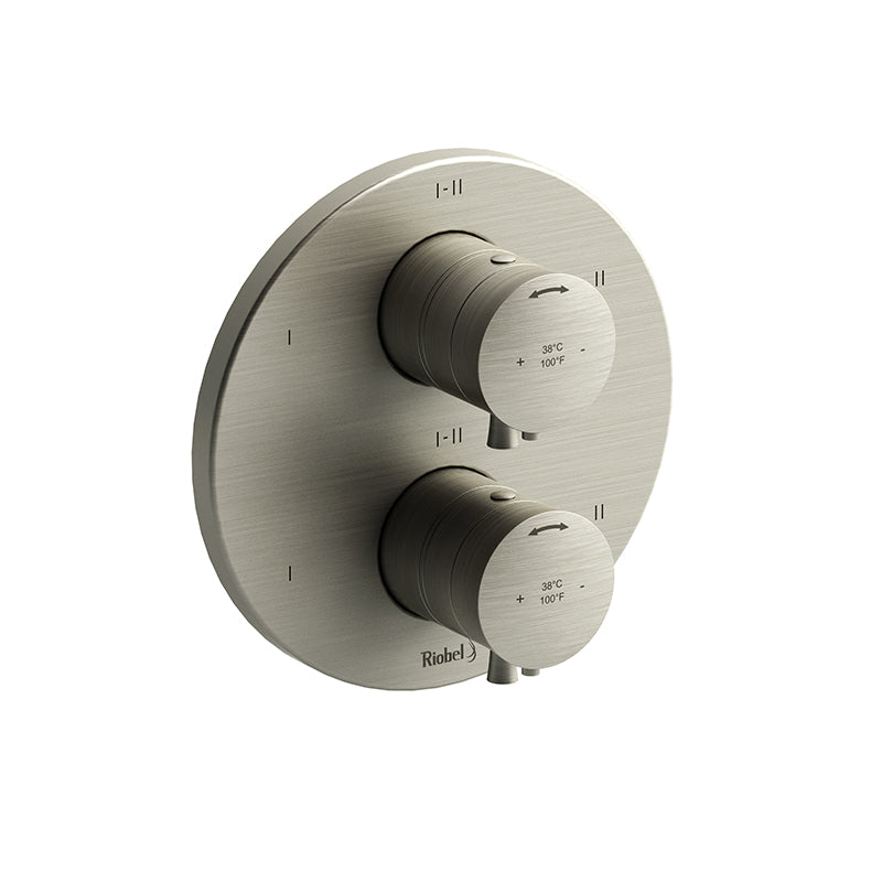 Riobel TEDTM46BN- 4-way Type T/P (thermostatic/pressure balance) coaxial valve trim | FaucetExpress.ca