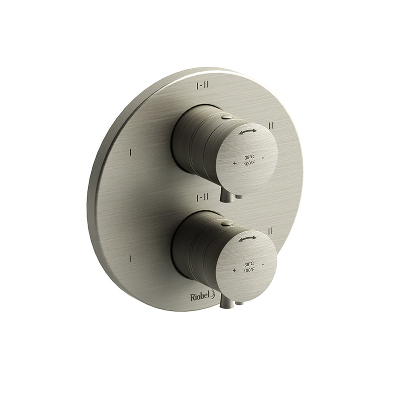Riobel EDTM46BN- 4-way Type T/P (thermostatic/pressure balance) ¾"coaxial complete valve | FaucetExpress.ca