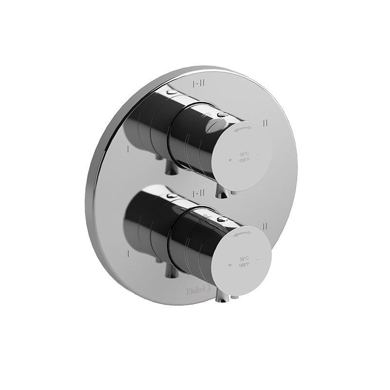 Riobel TEDTM46C- 4-way Type T/P (thermostatic/pressure balance) coaxial valve trim | FaucetExpress.ca