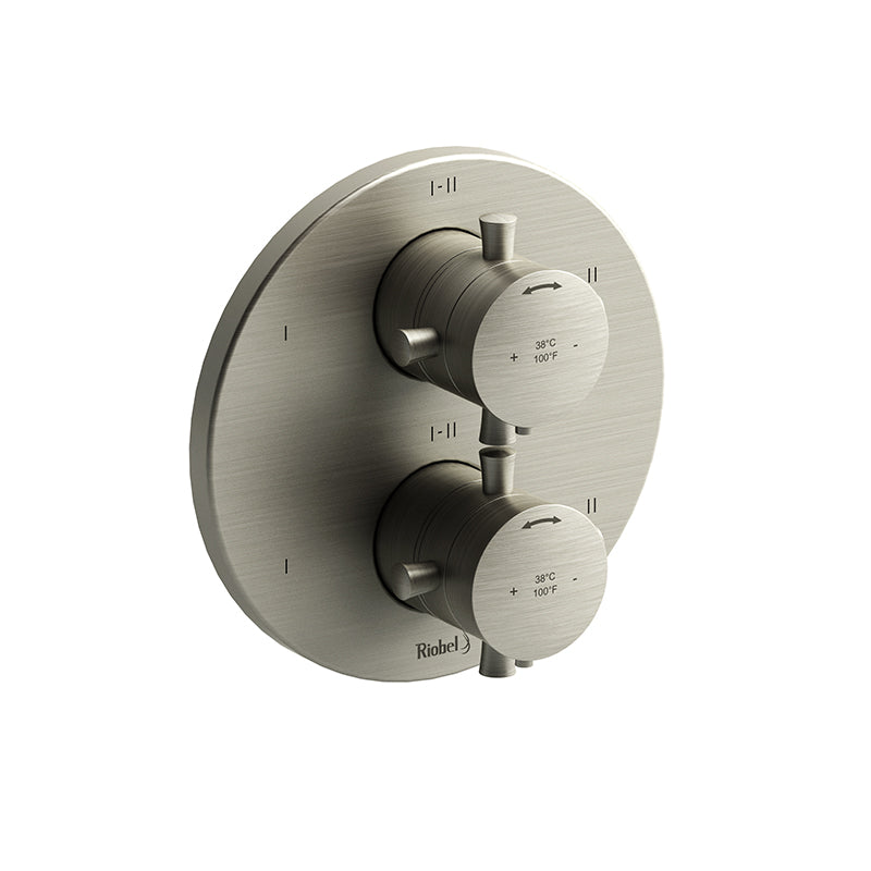 Riobel TEDTM46+BN- 4-way Type T/P (thermostatic/pressure balance) coaxial valve trim | FaucetExpress.ca