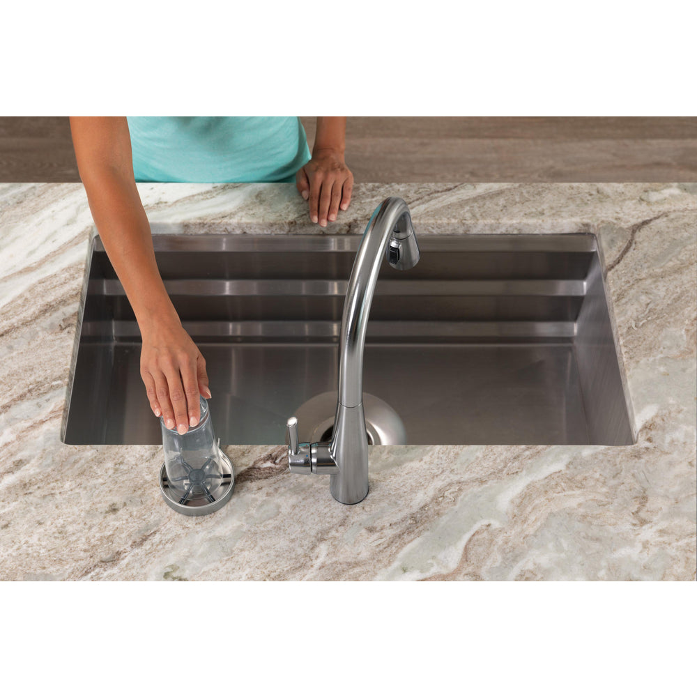 Delta GR250-AR- Metal Glass Rinser (Arctic Stainless) - FaucetExpress.ca