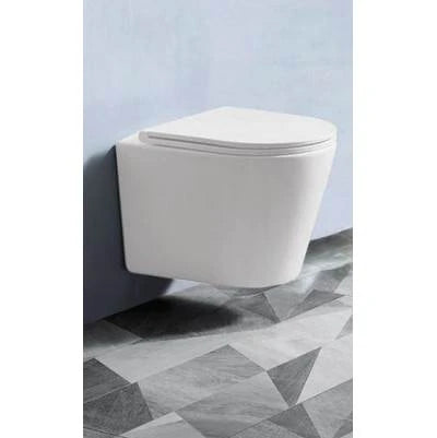 Icera C-5530.01- Vista Wallhung Toilet Bowl Euro EL White - FaucetExpress.ca