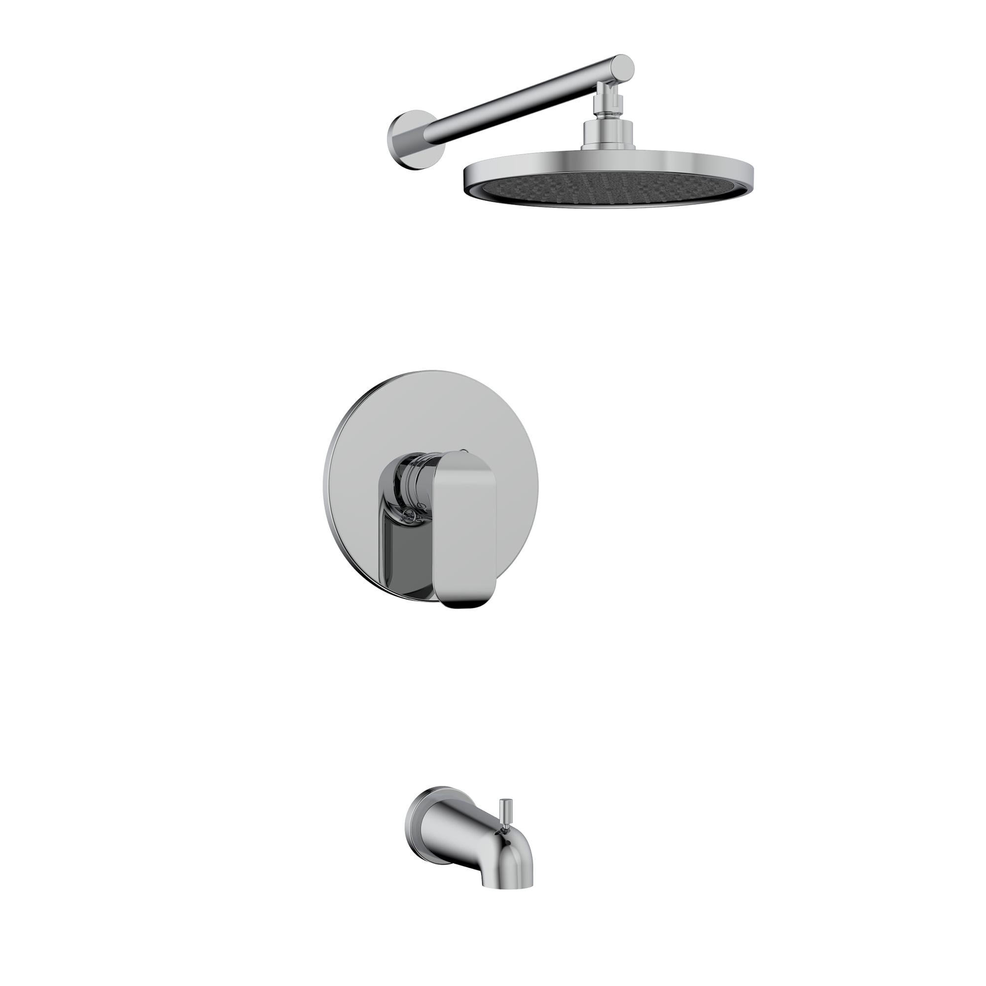 Bélanger KAR90TPVTCP- Kara Tub/Shower Faucet Trim Kit W/Pb Thermo Valve Trim, Diverter Spout & Wm Rain Shower Head *Valve Required