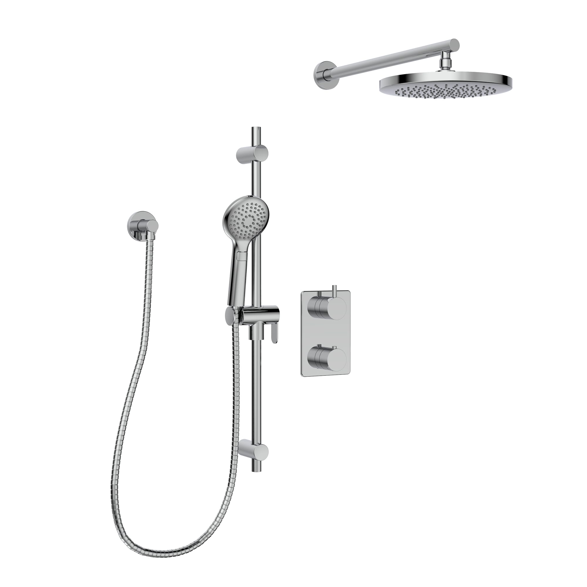 Bélanger KIT-SOU140TS2TCP- Source Shower Trim Kit With 2-Way Thermostatic Valve Trim, Hand Shower & Wm Rain Shower Head *Valve Required