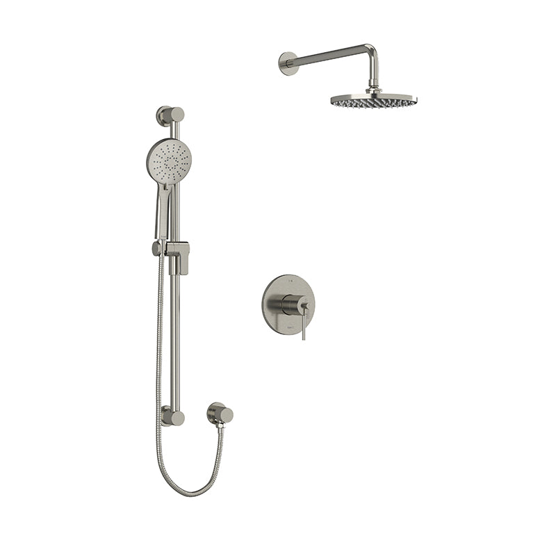 Riobel KIT#323CSTMBN- Type T/P (thermostatic/pressure balance) ½" coaxial 2-way system with hand shower and shower head | FaucetExpress.ca