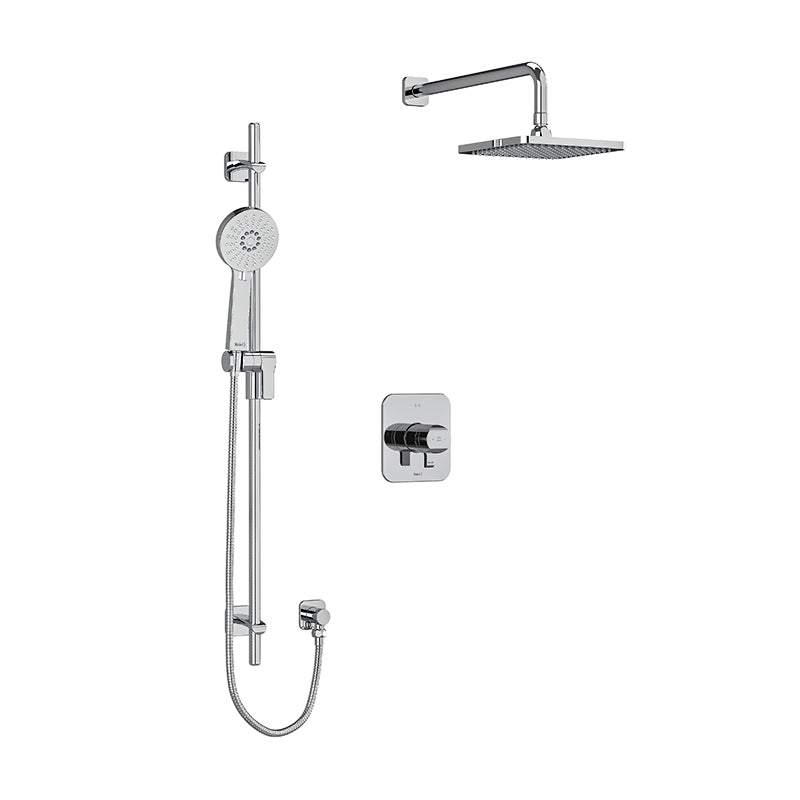 Riobel KIT#323SAC- Type T/P (thermostatic/pressure balance) ½" coaxial 2-way system with hand shower and shower head | FaucetExpress.ca