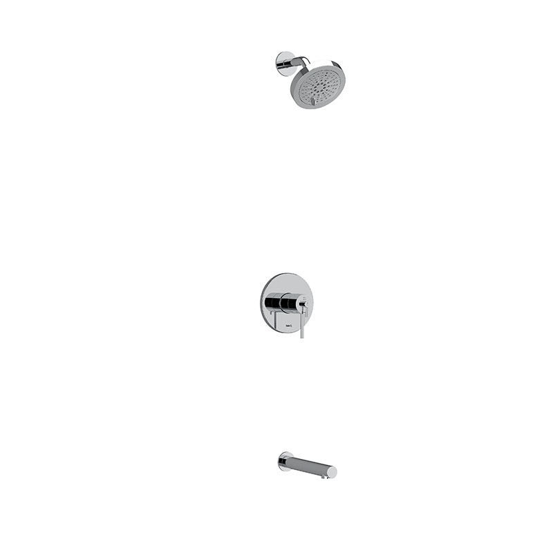 Riobel KIT#4744CSTMBN- Type T/P (thermostatic/pressure balance) ½" coaxial 2-way no share with shower head and tub spout | FaucetExpress.ca