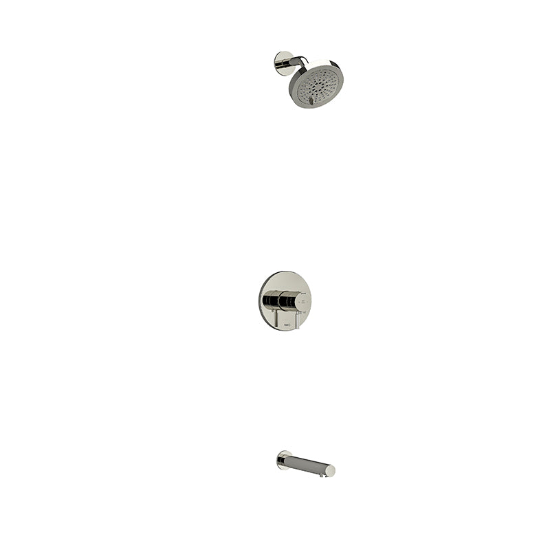 Riobel KIT#4744RUTMPN- Type T/P (thermostatic/pressure balance) ½" coaxial 2-way no share with shower head and tub spout | FaucetExpress.ca