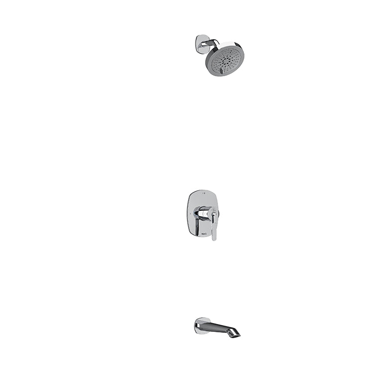 Riobel KIT#4744VYC- Type T/P (thermostatic/pressure balance) ½" coaxial 2-way no share with shower head and tub spout | FaucetExpress.ca