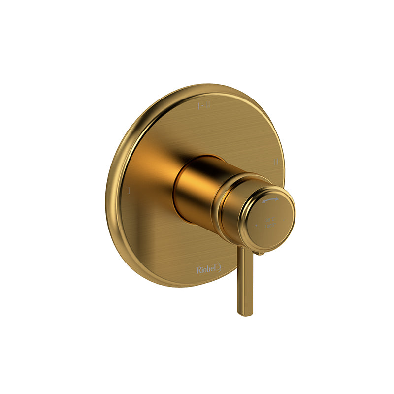 Riobel TMMRD23LBG- 2-way Type T/P (thermostatic/pressure balance) coaxial valve trim | FaucetExpress.ca