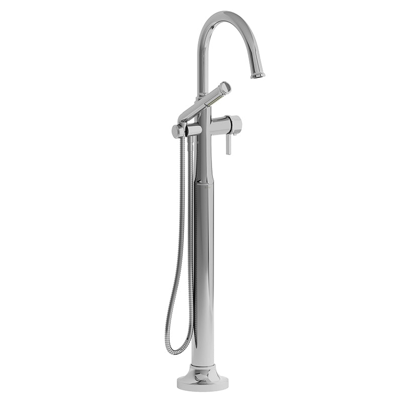 Riobel MMRD39JC- 2-way Type T (thermostatic) coaxial floor-mount tub filler with hand shower | FaucetExpress.ca