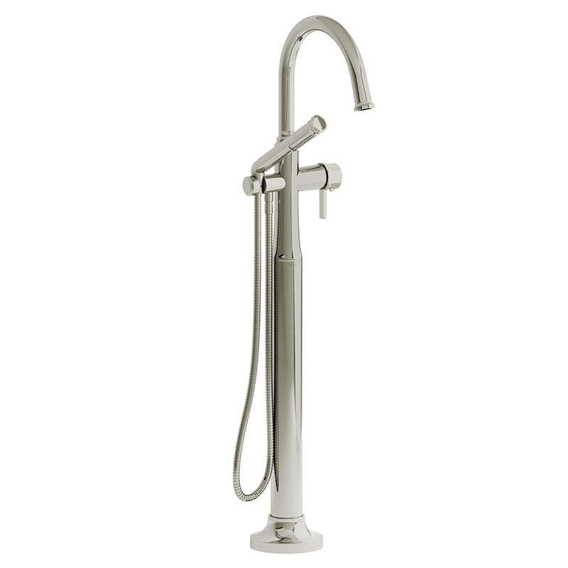 Riobel TMMRD39JPN- 2-way Type T (thermostatic) coaxial floor-mount tub filler with hand shower | FaucetExpress.ca