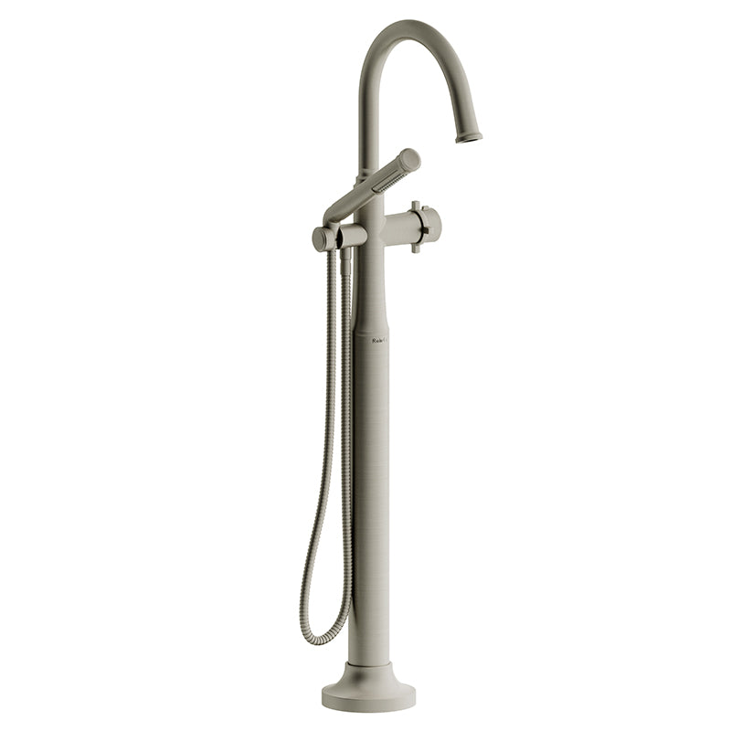 Riobel TMMRD39+BN- 2-way Type T (thermostatic) coaxial floor-mount tub filler with hand shower | FaucetExpress.ca