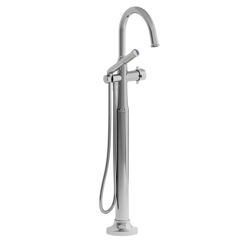 Riobel TMMRD39+C- 2-way Type T (thermostatic) coaxial floor-mount tub filler with hand shower | FaucetExpress.ca