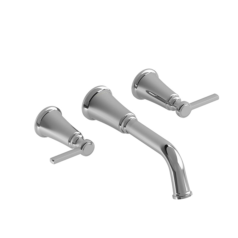 Riobel MMSQ03LC- 8" wall-mount lavatory faucet | FaucetExpress.ca