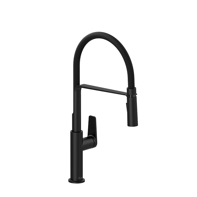 Riobel MY101BK- Mythic kitchen faucet with spray | FaucetExpress.ca
