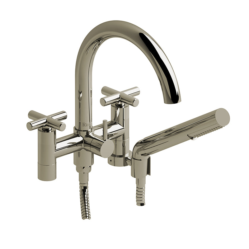 Riobel PA06+PN- 6" tub filler with hand shower | FaucetExpress.ca