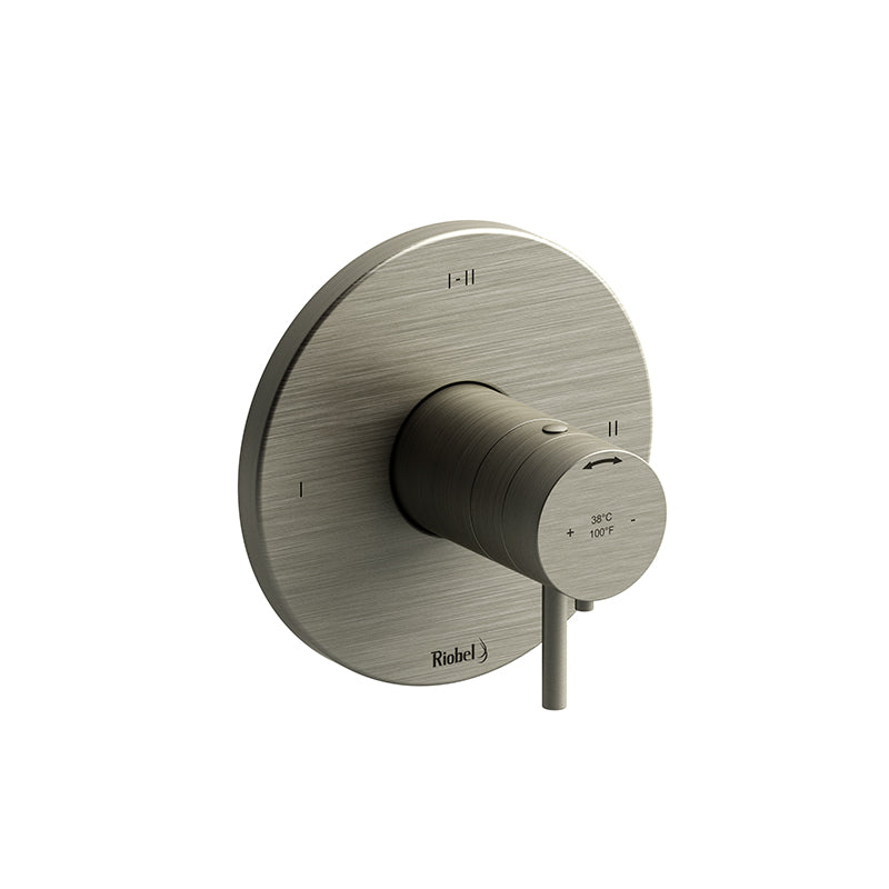 Riobel TPATM23BN- 2-way Type T/P (thermostatic/pressure balance) coaxial valve trim | FaucetExpress.ca
