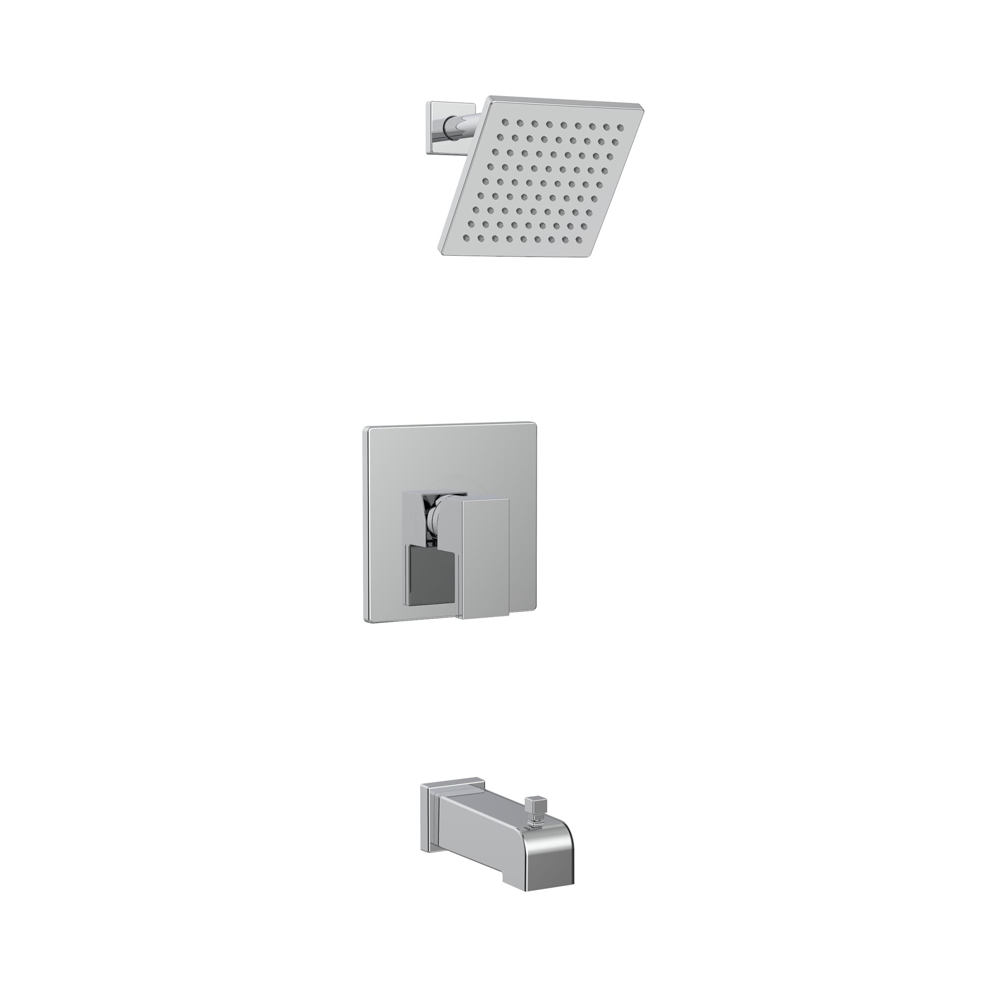 Bélanger AXO90TPVTCP- Axo Tub/Shower Faucet Trim Kit W/Pb Thermo Valve Trim, Diverter Spout & Wm Rain Shower Head *Valve Required