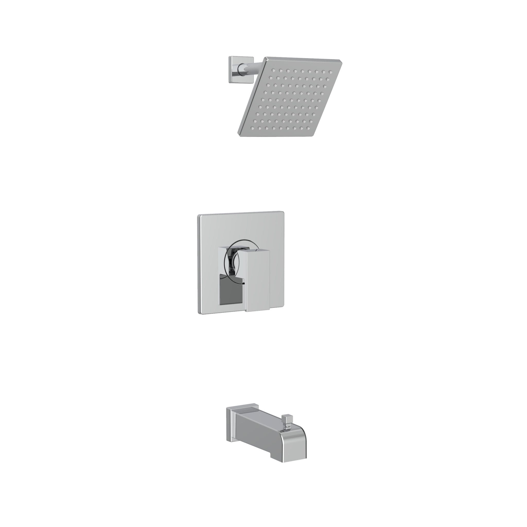 Bélanger AXO90VTCP2- Axo Tub/Shower Faucet Trim W/Pb Valve Trim, Diverter Spout & Wm Rain Shower Head *Valve Required