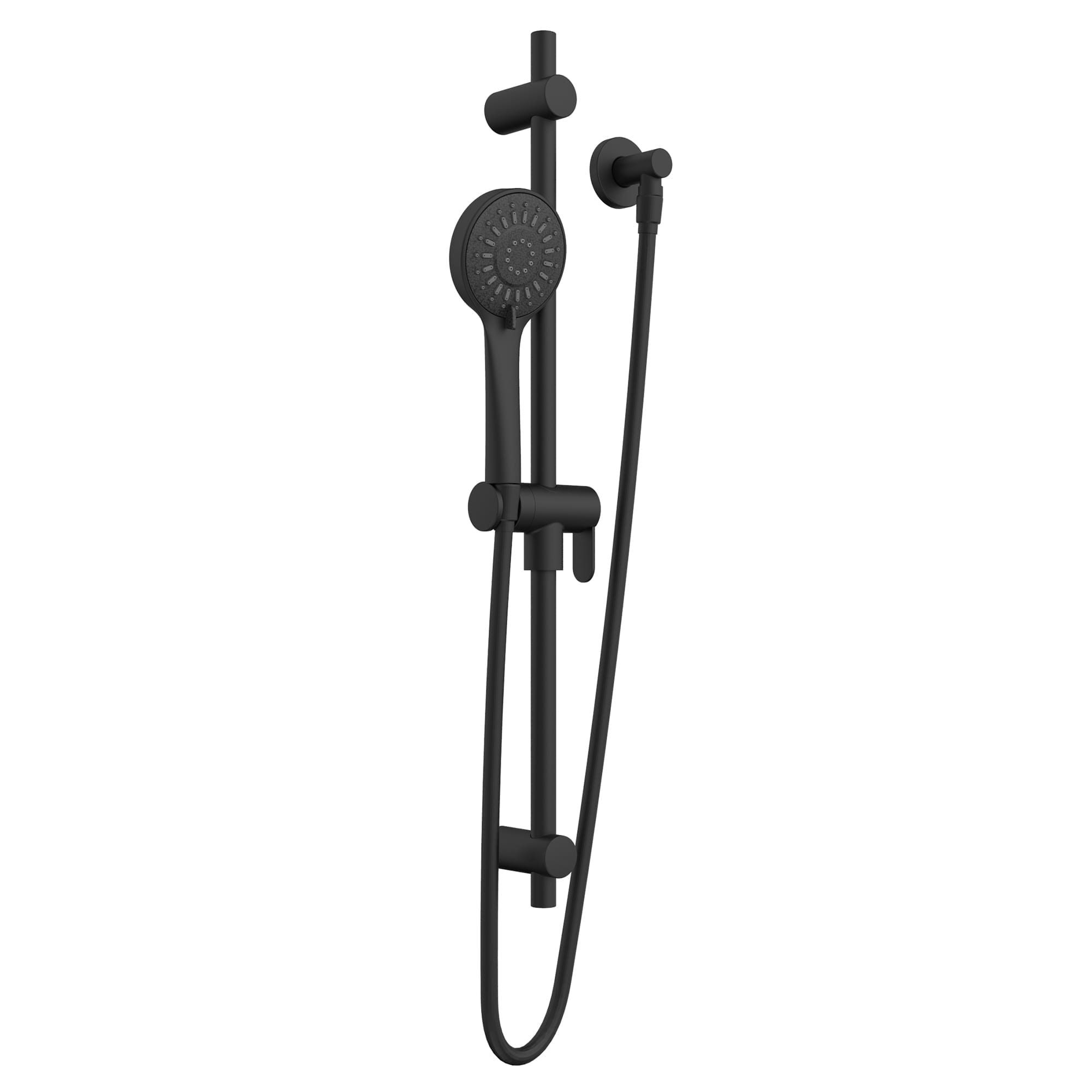 Bélanger B90-732MB- Sliding Bar Kit (Round) With Multi-Function Hand Shower, Water Supply Elbow And Flexible Hose