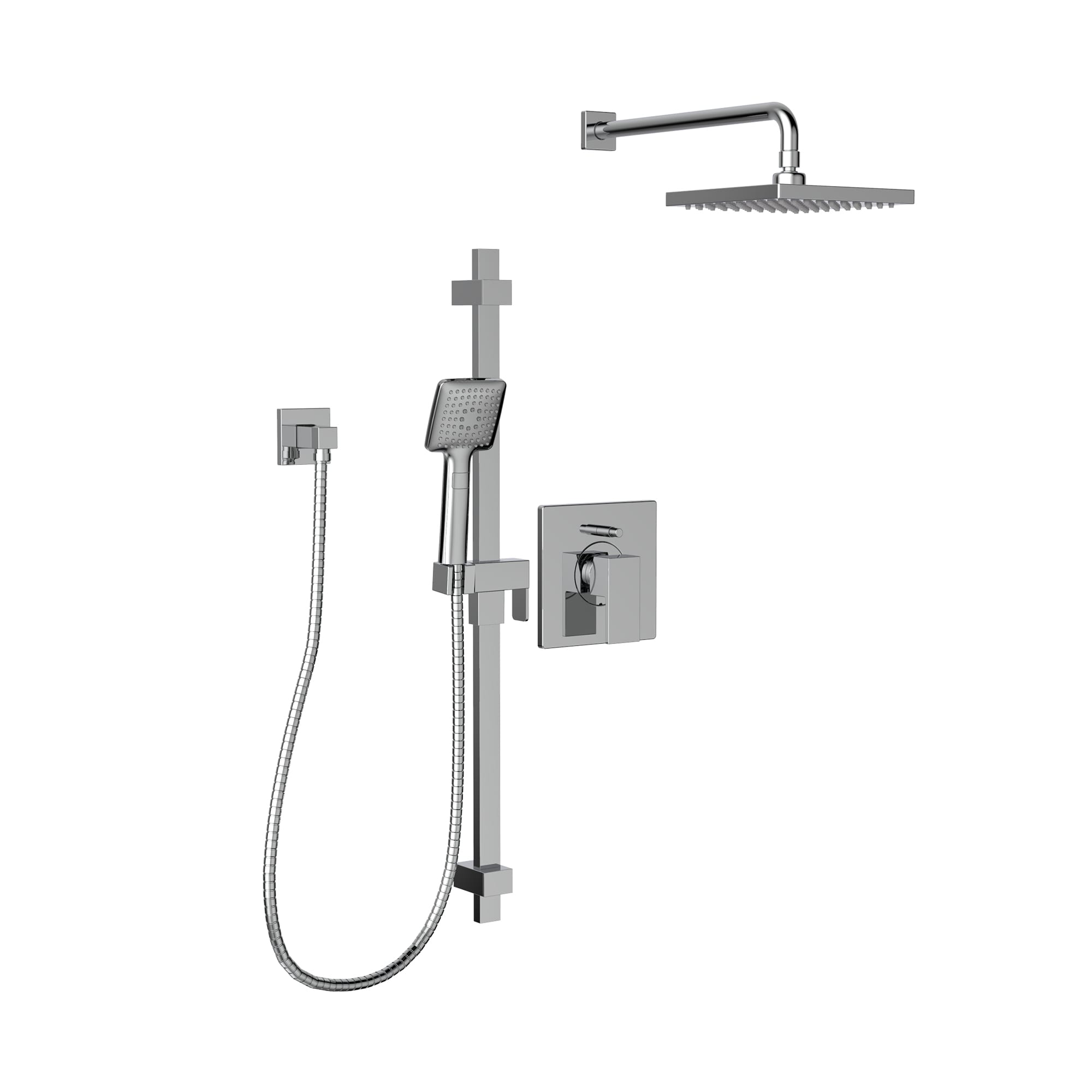 Bélanger KIT-AXO130VTCP- Axo Pb Diverter Shower Faucet Trim Kit W/Hand Shower & Wm Rain Shower Head *Valve Required