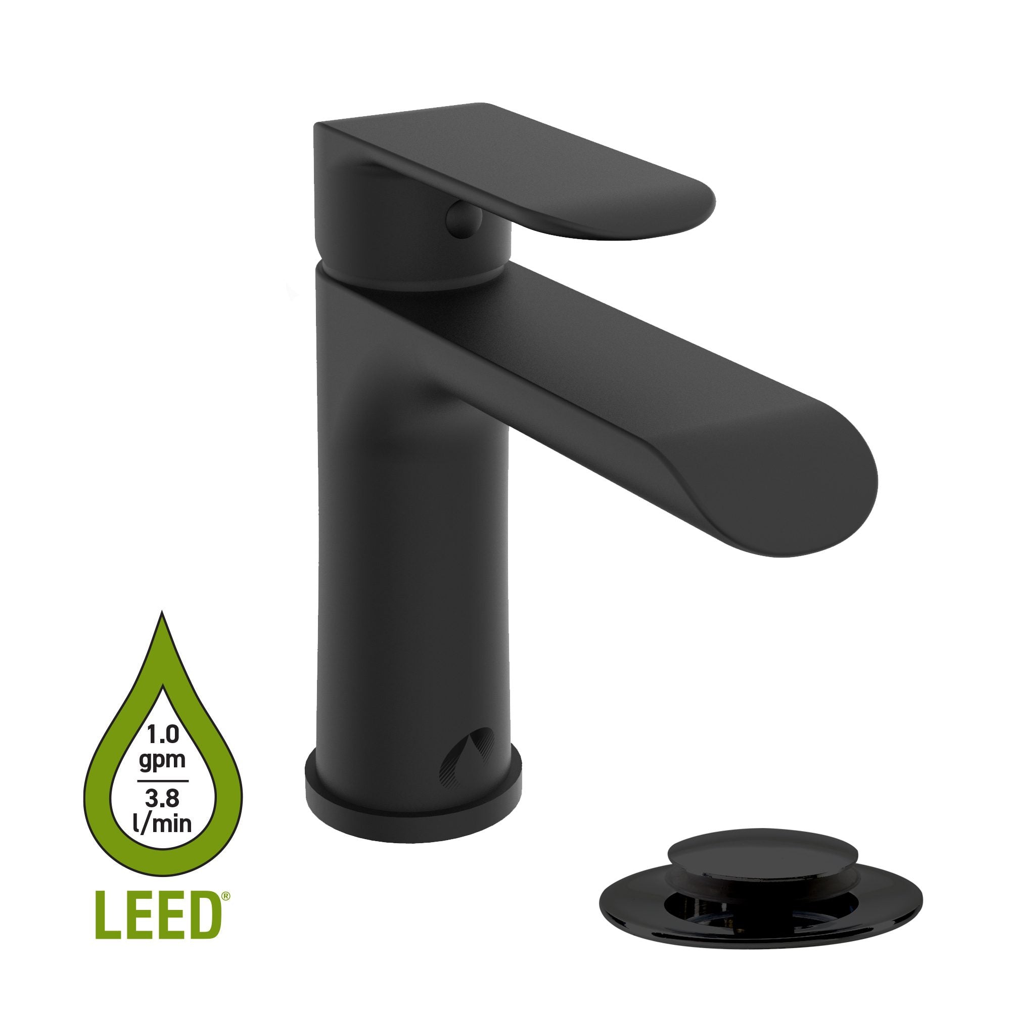 Bélanger KAR22MB- Kara Single Hole Lavatory Sink Faucet W/Presto Pop-Up Drain