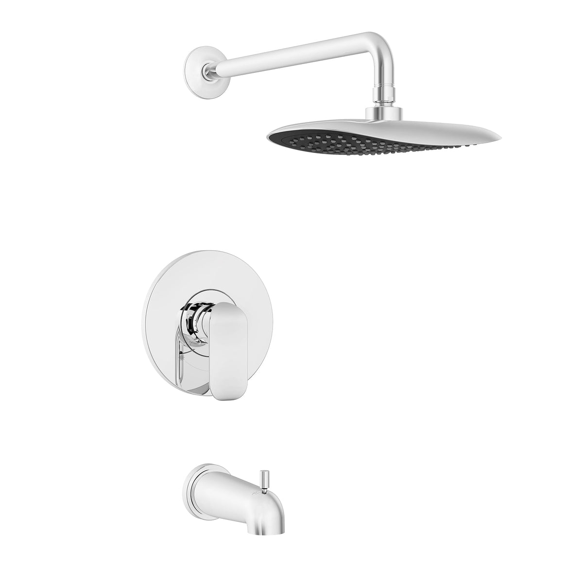 Bélanger KAR90VTCP- Kara Tub/Shower Faucet Trim W/Pb Valve Trim, Diverter Spout & Wm Rain Shower Head *Valve Required