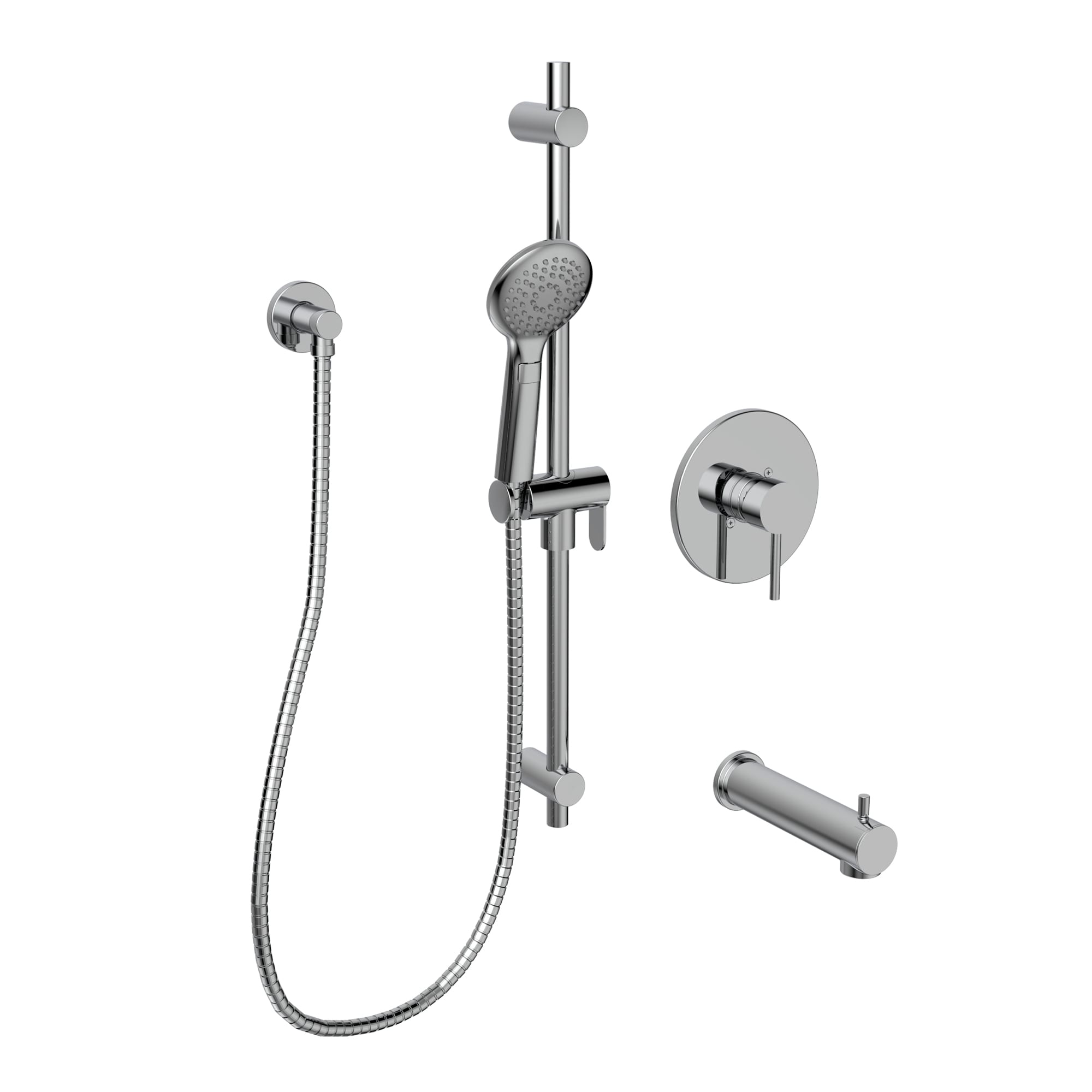 Bélanger KIT-SOU125TPVTCP- Source Tub/Shower Faucet Trim Kit W/Pb Thermo Valve Trim, Diverter Spout & Hand Shower *Valve Required