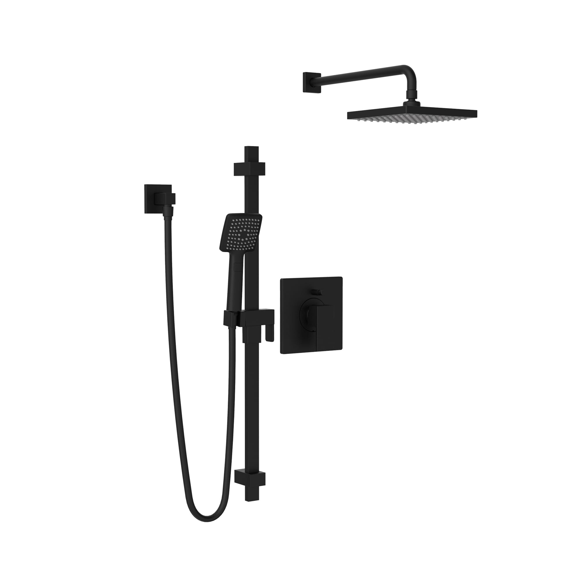 Bélanger KIT-AXO130VTMB- Axo Pb Diverter Shower Faucet Trim Kit W/Hand Shower & Wm Rain Shower Head *Valve Required