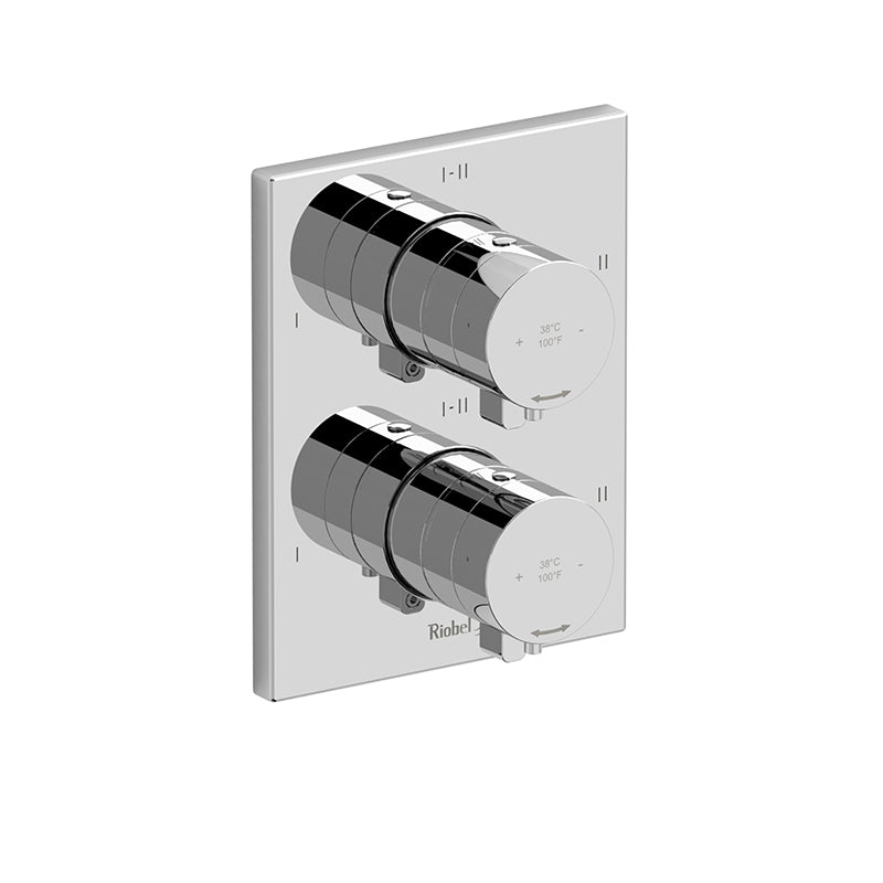 Riobel PXTQ46C- 4-way Type T/P (thermostatic/pressure balance) ¾"coaxial complete valve | FaucetExpress.ca