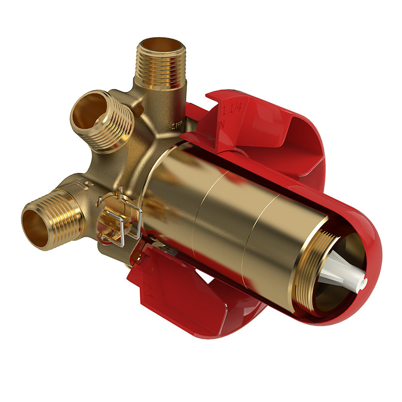 Riobel R45- 3-way Type T/P (thermostatic/pressure balance) coaxial valve rough | FaucetExpress.ca