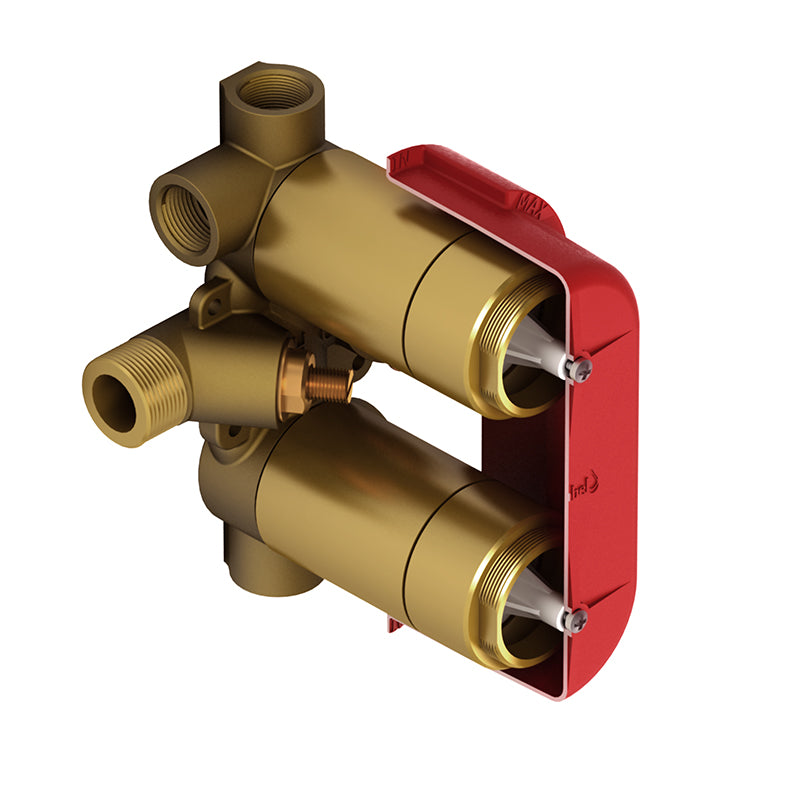 Riobel R46- 4-way Type T/P (thermostatic/pressure balance) ¾" coaxial valve rough | FaucetExpress.ca