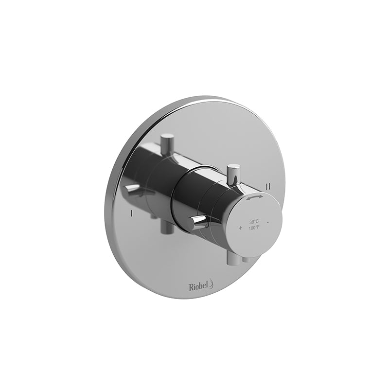 Riobel TRUTM44+BG- 2-way no share Type T/P (thermostatic/pressure balance) coaxial valve trim | FaucetExpress.ca