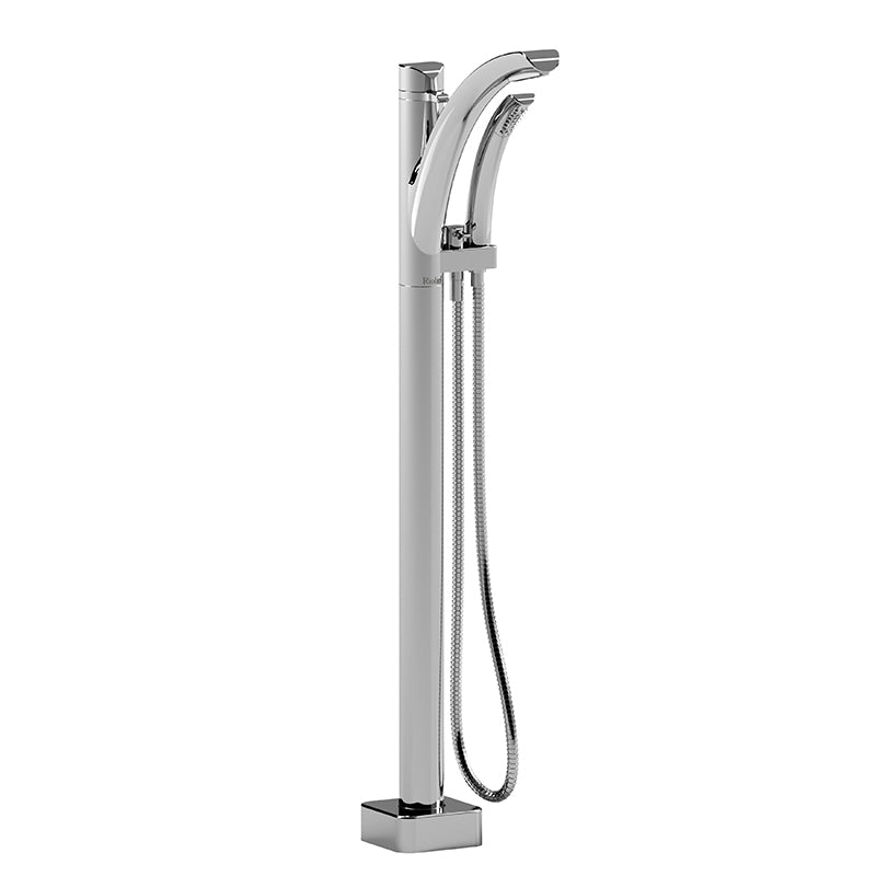 Riobel TSA37C- Floor-mount Type T/P (thermostatic/pressure balance) coaxial tub filler with hand shower trim | FaucetExpress.ca