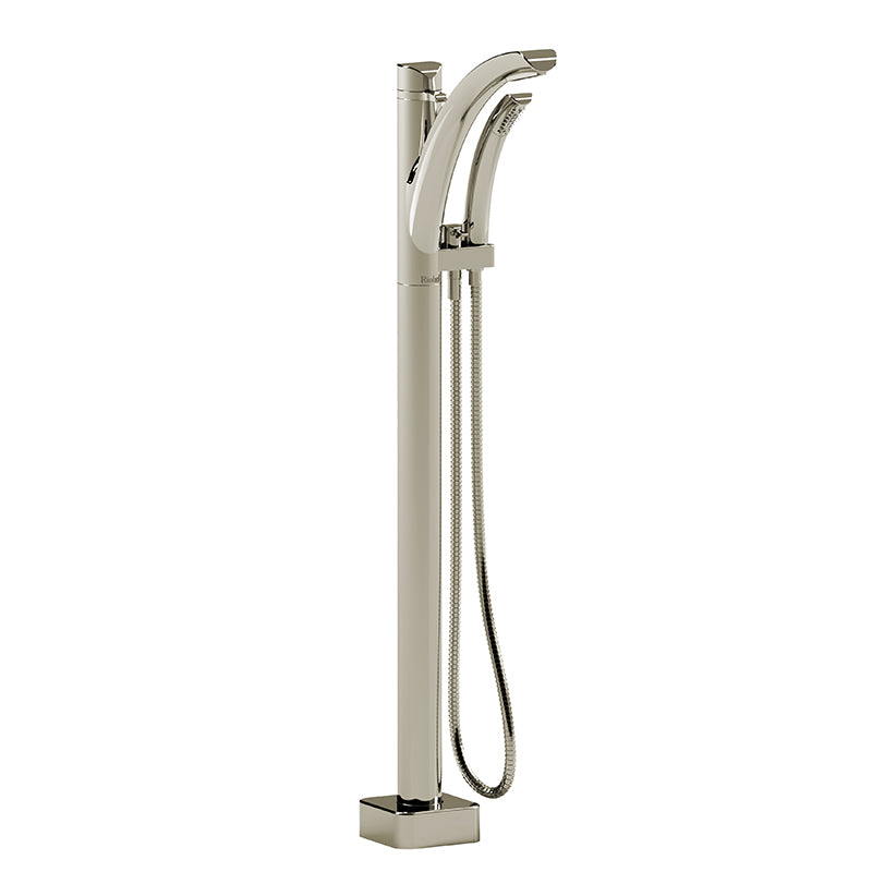 Riobel TSA37PN- Floor-mount Type T/P (thermostatic/pressure balance) coaxial tub filler with hand shower trim | FaucetExpress.ca