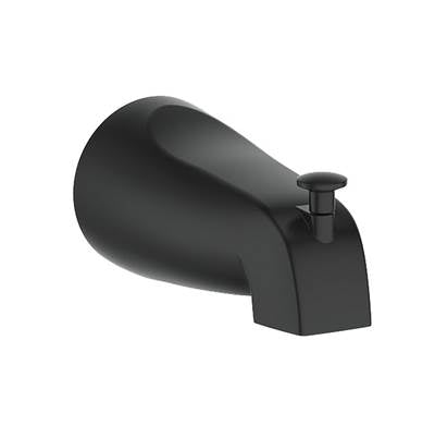 Vogt TS.42.07.MB- Round Slip-On Tub Spout with Diverter Matte Black