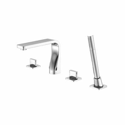 Isenberg 260.2400PN- 4 Hole Deck Mounted Roman Tub Faucet With Hand Shower | FaucetExpress.ca