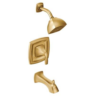 Moen T2693BG- Voss Posi-Temp Single-Handle Tub and Shower Trim Kit in Brushed Gold (Valve Not Included)