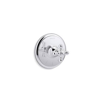 Kohler T72769-3-CP- Artifacts® thermostatic valve trim with cross handle | FaucetExpress.ca