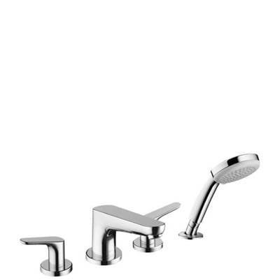 Hansgrohe 4766000- Focus 4-Hole Roman Tub Set Trim With 1.8 Gpm Handshower - FaucetExpress.ca