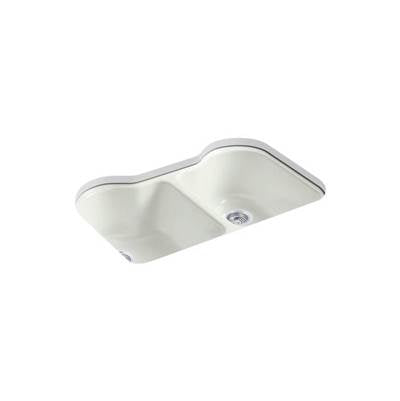 Kohler 5818-5U-NY- Hartland® 33'' x 22'' x 9-5/8'' Undermount double-equal kitchen sink with 5 faucet holes | FaucetExpress.ca