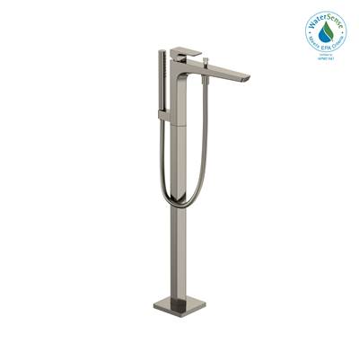 Toto TBG07306U#PN- TOTO GE Single-Handle Free Standing Tub Filler with Handshower, Polished Nickel - TBG07306U#PN | FaucetExpress.ca