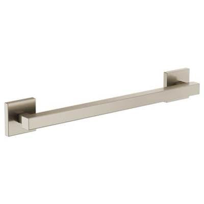 Brizo 69480-BN- Contemporary Square Decorative Ada Grab Bar - 18''