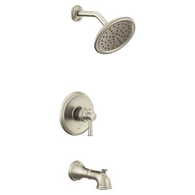 Moen UT2313EPBN- Belfied M-Core 2-Series Eco Performance 1-Handle Tub And Shower Trim Kit In Brushed Nickel (Valve Sold Separately)