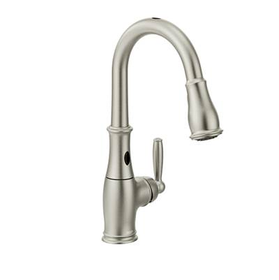 Moen 7185ESRS- Brantford Single-Handle Pull-Down Sprayer Touchless Kitchen Faucet with MotionSense and Reflex in Spot Resist Stainless